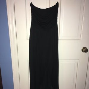 Brandy Melville Black Strapless Maxi Dress